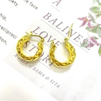 gold earrings new diamond design metal ring earrings for easy commuting with earrings