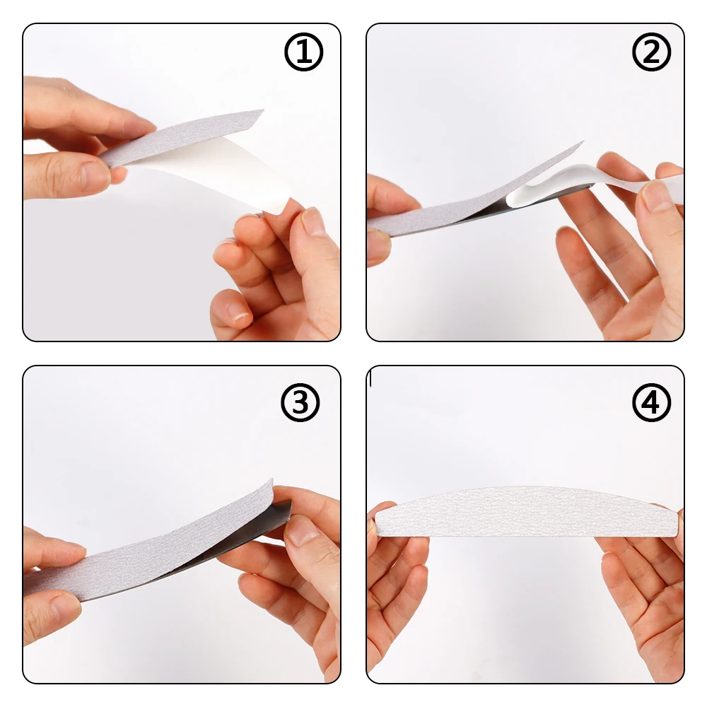 10 шт. сменная пилка для ногтей 100/180/240 серая/черная