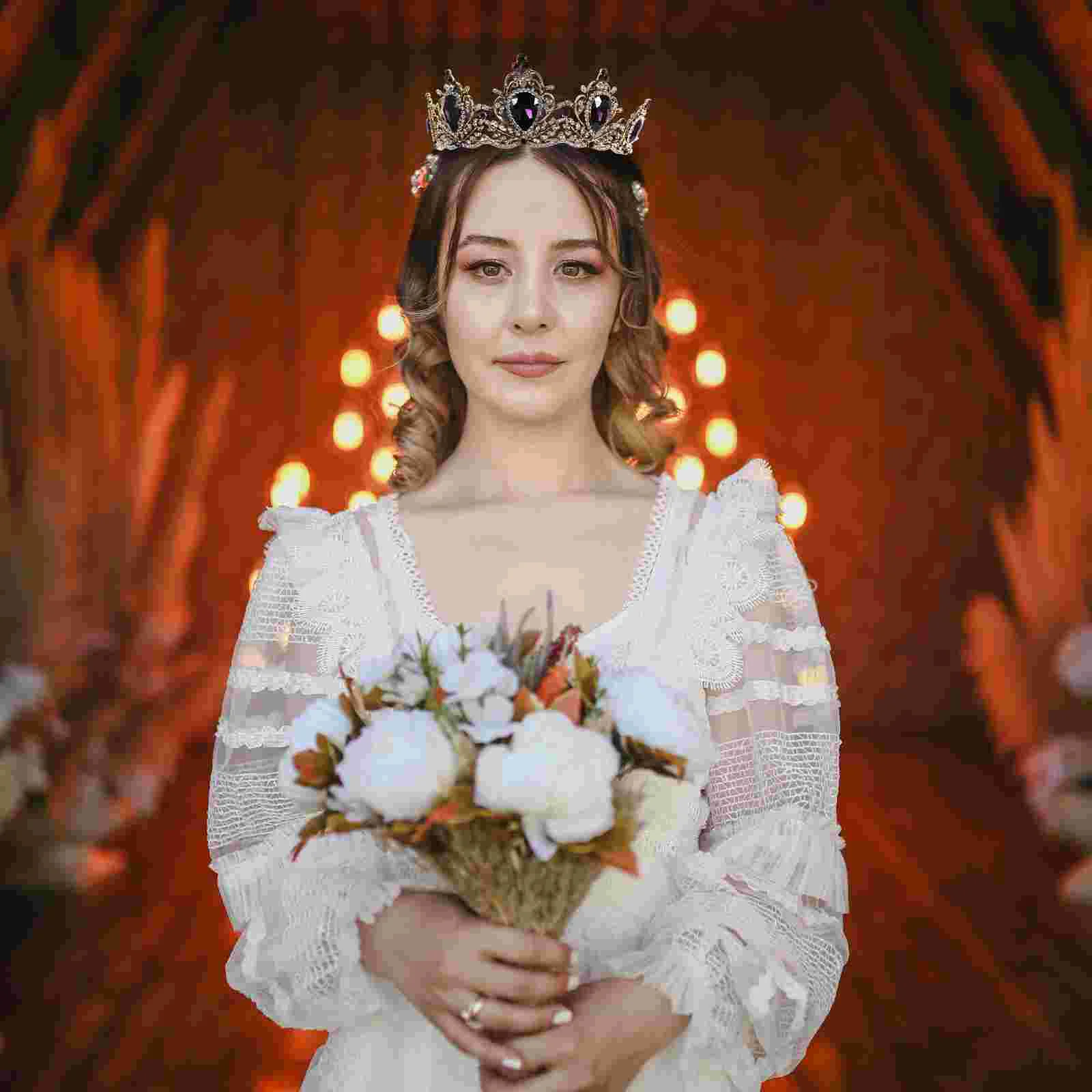 Baroque Tiaras for Wedding Crystal Wedding Crown  Baroque for Women Vintage Baroque   Halloween Headpiece for Women
