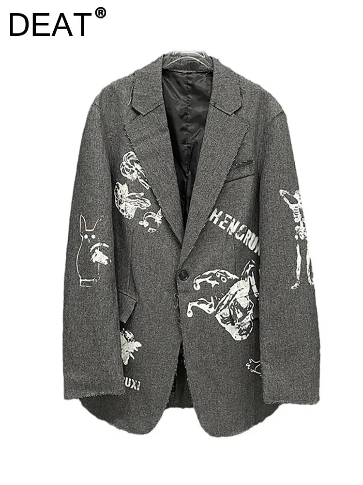 Женский блейзер с надписью DEAT