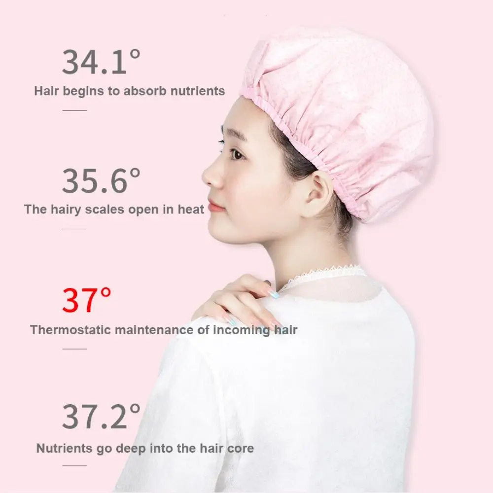 Hair Salon Hair Care Tin Foil Hat Thickened Shower Cap Thermostatic Hair Mask Cap Smooth Hair Oil Baking Cap Steam Hair Mask Cap