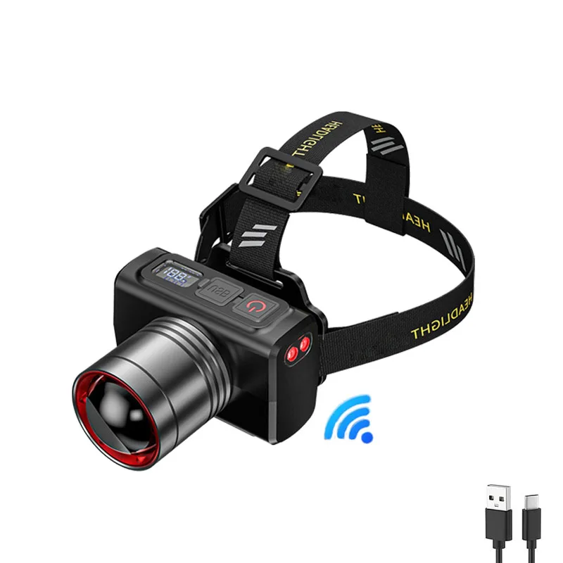 

Mikenoon LED Налобный фонарь, 3 режима, USB зарядка