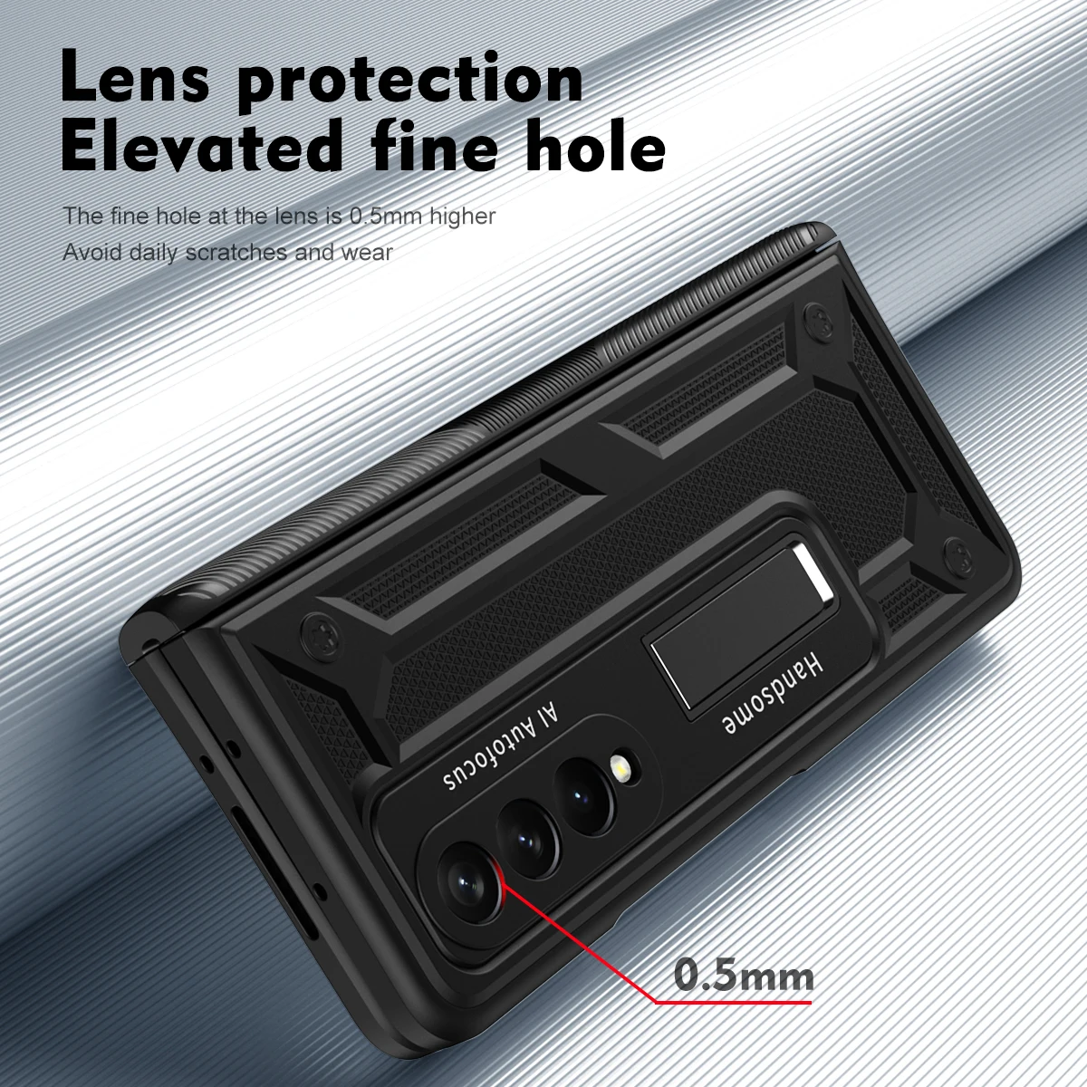 Armour Hinge Fold Phone Case For Galaxy Z Fold2 Fold3 Fold4 All Inclusive Magnetic Invisible Bracket Drop Resistant Back Cover