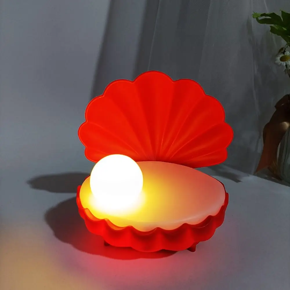 Украшение дома милый ночник с жемчужной ракушкой прекрасный креативный