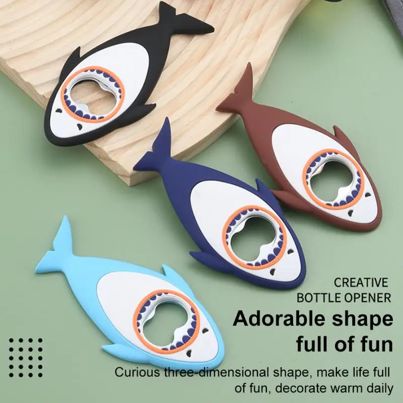 

Magnet Fridge Shark Wine Bottle Opener Magnet 3d Shark Beer Bottle Opener Creative 1pc Magnet Stickers Beer Opener Wholesale 1pc