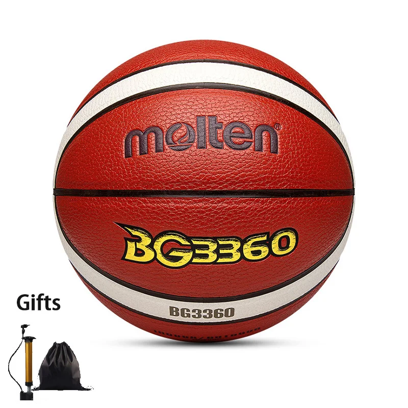 Molten Size 5 6 7 Basketballs BG3360 High Quality PU Match Training Indoor Basketball Youth Women Man Standard Balls Free Gifts