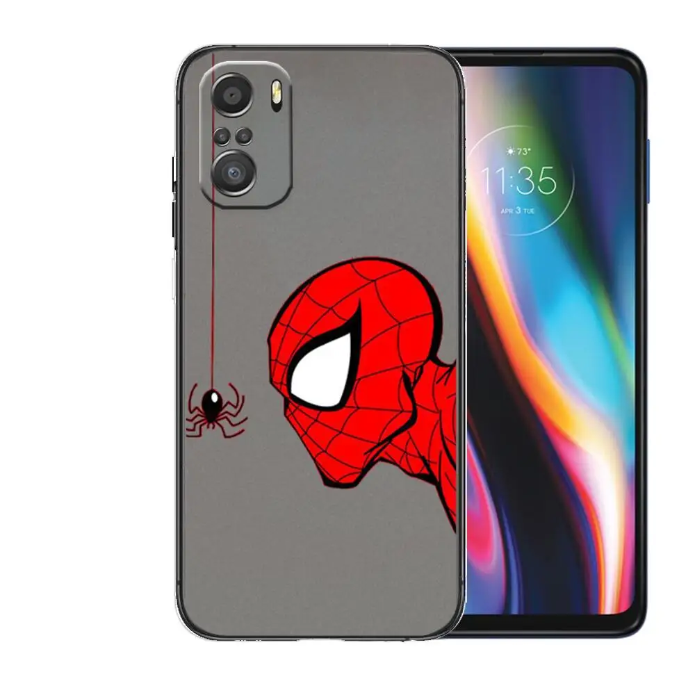Фото Матовый чехол для телефона Marvel Человек-паук для xiaomi mi 11 Lite pro Ultra 10s 9 8 MIX 4 FOLD 10T 5g Черный силиконовый чехол №2