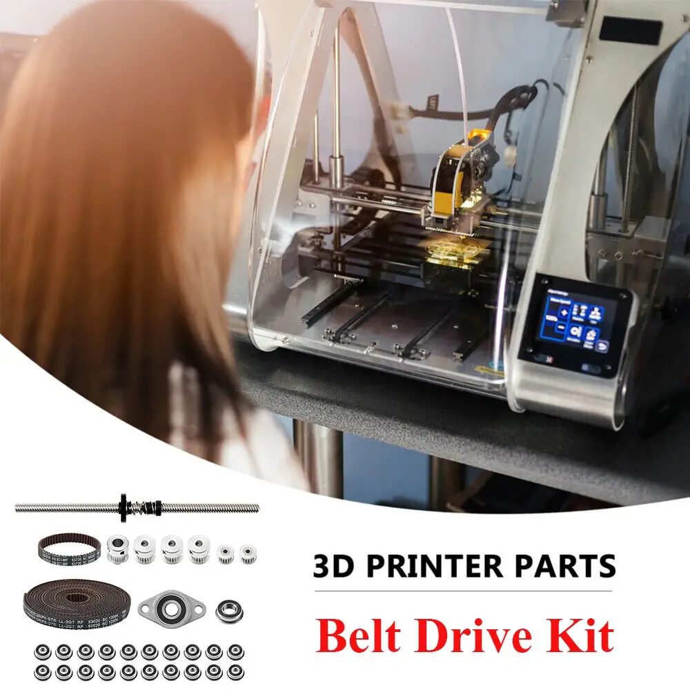 

Accessories 3D Printer Parts For Voron V0 GT2 Pulley T8 Lead Screw Belt Drive Kit Synchronous PulleyFor Voron V0