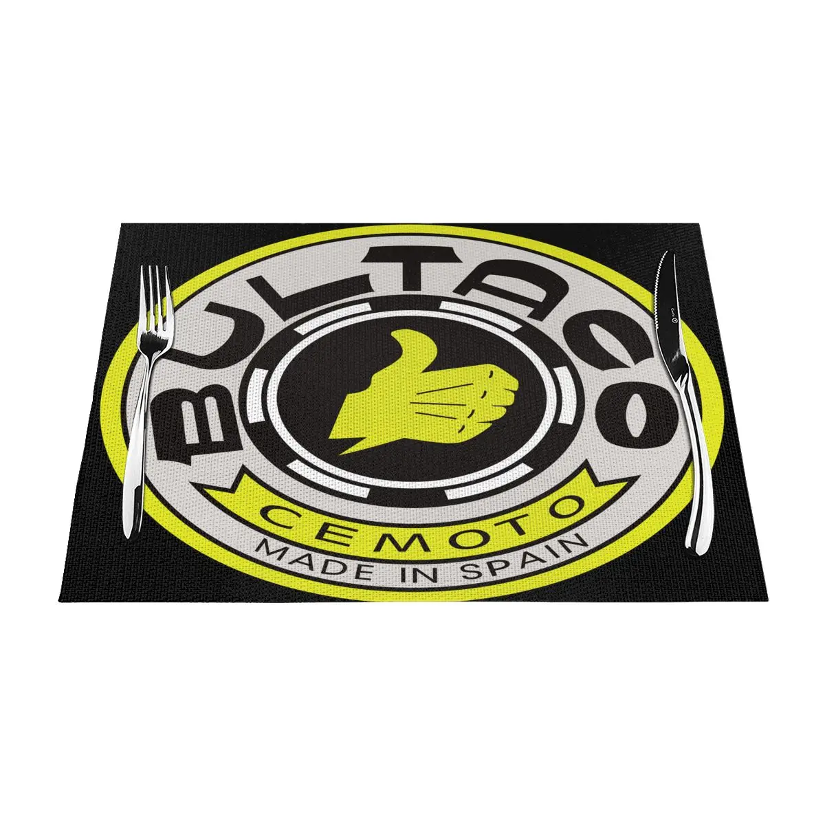 

Bultaco Cemoto Подставка под столовые приборы, винтажный декор, подходящий к темному деревянному столу, искусственное украшение, легко чистить