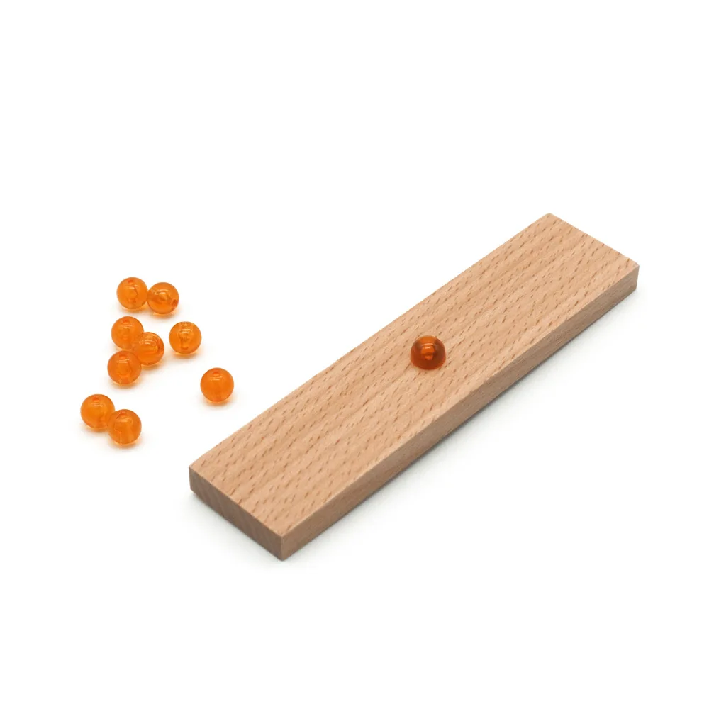Montessori Обучающие пособия 10шт Золотые бусины Деревянная игрушка Математика Обучение Десятичная система Дошкольникам L1463H on.