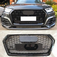 for audi q5 sq5 2018 2019 2020 front bumper racing grill sport engine mesh guard grids for quattro style