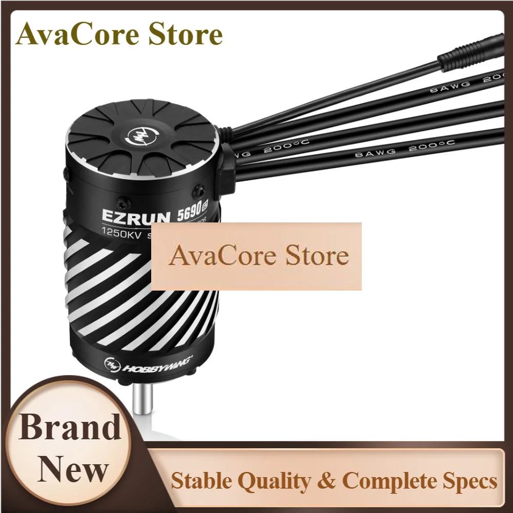 Фото AvaCoreHobbywing EZRUN MAX6 G2 200A 3-8S Бесколлекторный регулятор скорости с датчиком (ESC) / Моторы EZRUN 4990SD 5690SD G2-1650KV 1250KV для радиоуправляемых моделей 1/5, 1/6, 1/7, 1/8 масштаба №1