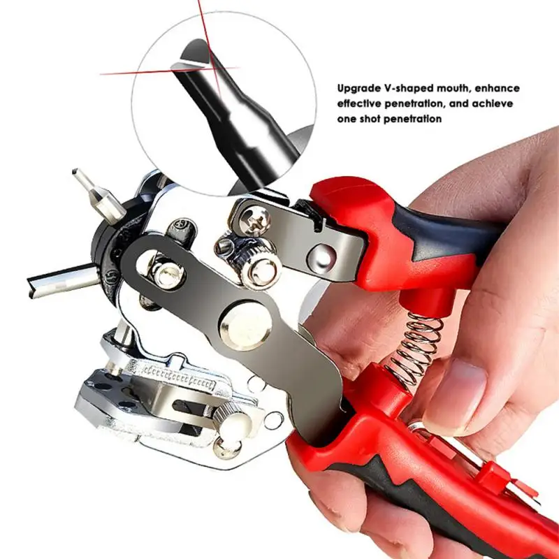 

New Design Eyelet Puncher DIY Tool Watchband Strap Household Leathercraft Leather Belt Hole Punch Plier