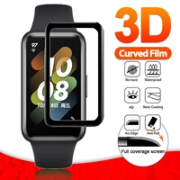 3d curved soft protective film for huawei band 7 full cover screen protector for huawei watch fit honor watch es film not glass
