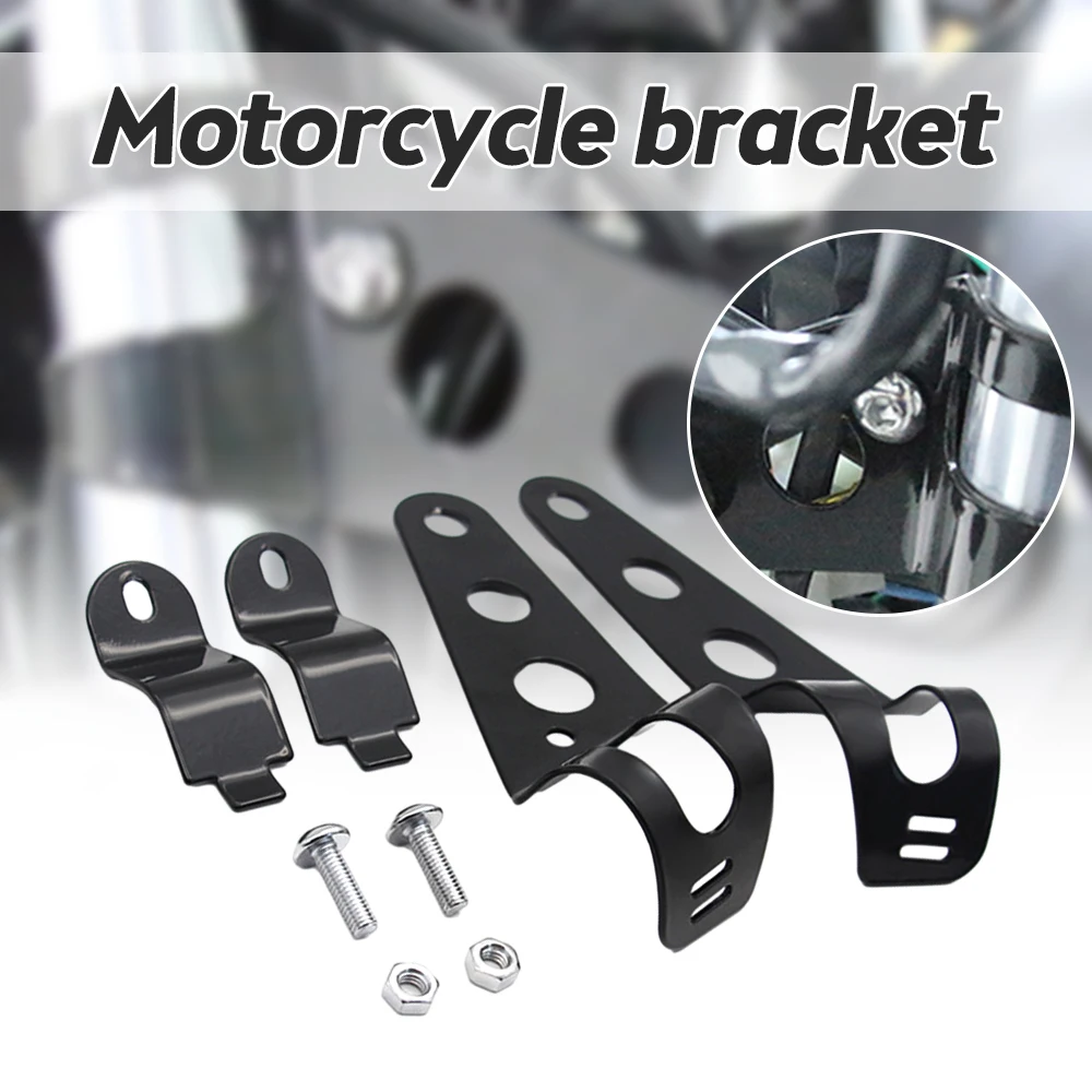 

Motorcycle Headlight Bracket Fixing Clip Adjustable Motor Fork Bracket 27-36mm 38-48mm Universal Motorcycle Headlight Bracket