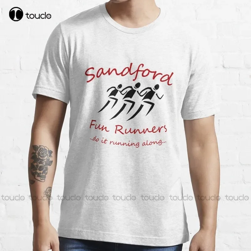 Новая футболка Sandford Fun Run мужские пляжные рубашки хлопковая S-5XL