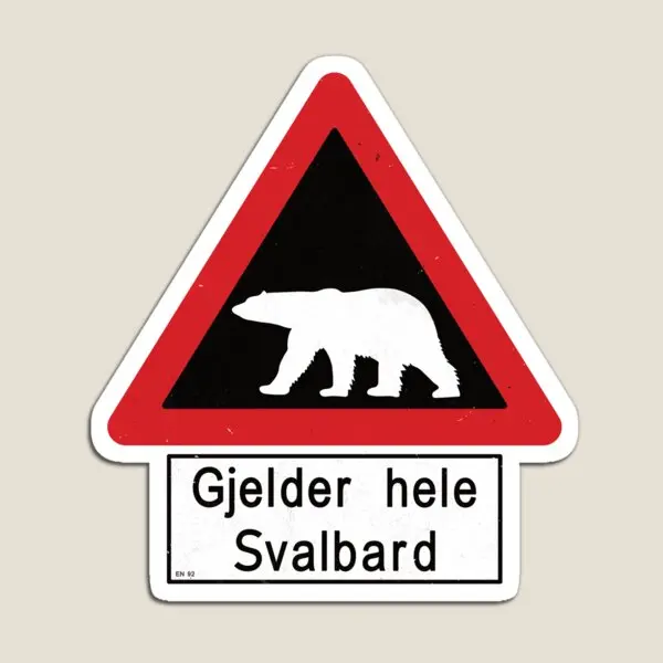 

Svalbard, знак полярного медведя, Gjelder Hele, магнитный домашний держатель, Декор, детские наклейки для детей, магнитные для телефона