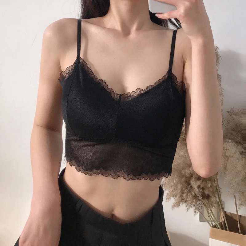 

Women Sling Tube Top Sexy Bra Top Breathable Wearing Underwear Strapless Blouse Tube Top Fashion Soft Camisole Lace Bra