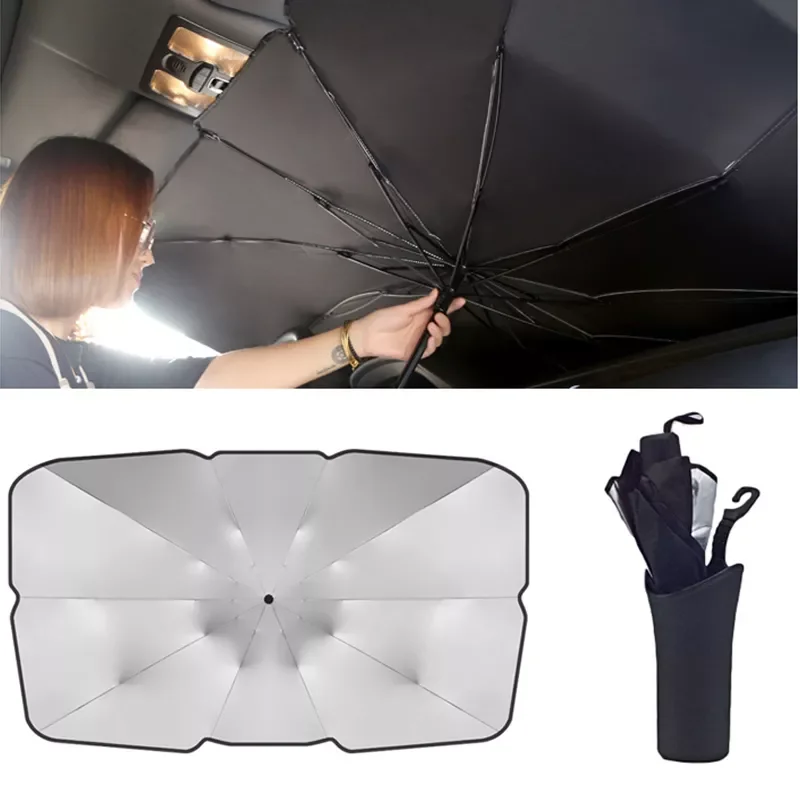 

Windshield Sunshade Umbrella Type Sun Shade for Car Window Summer Sun Protection Heat Insulation Cloth for Car Front Shading
