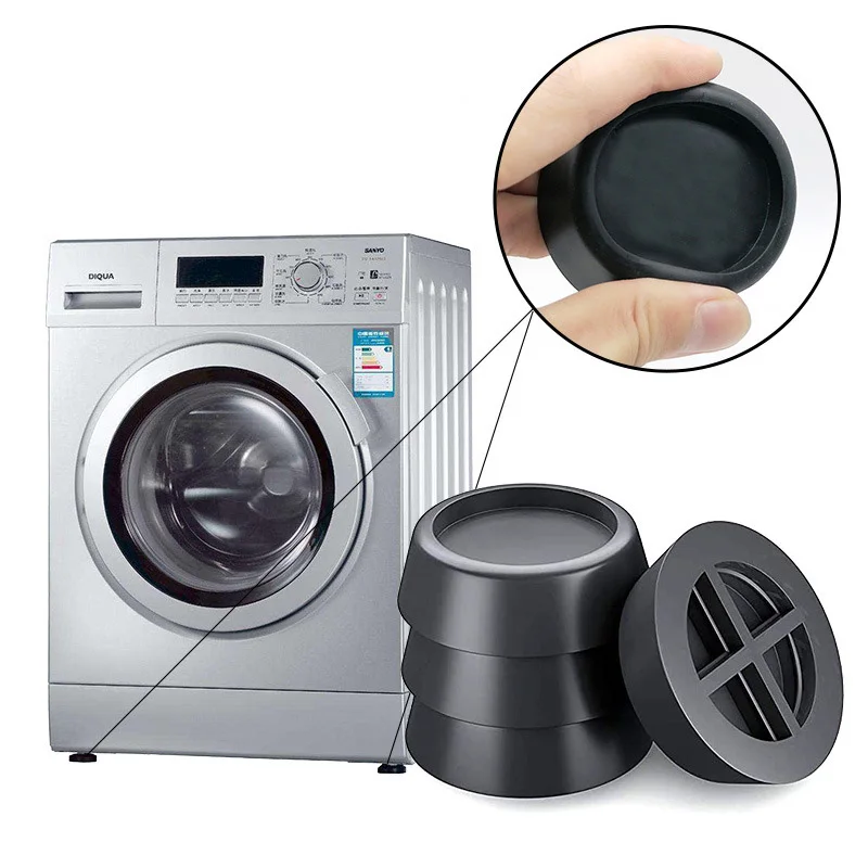 

1 Piece Anti-Vibration Foot Washing Pad for Fridge Base, Furniture Dryer Corners, Rubber Anti-Slip Protection