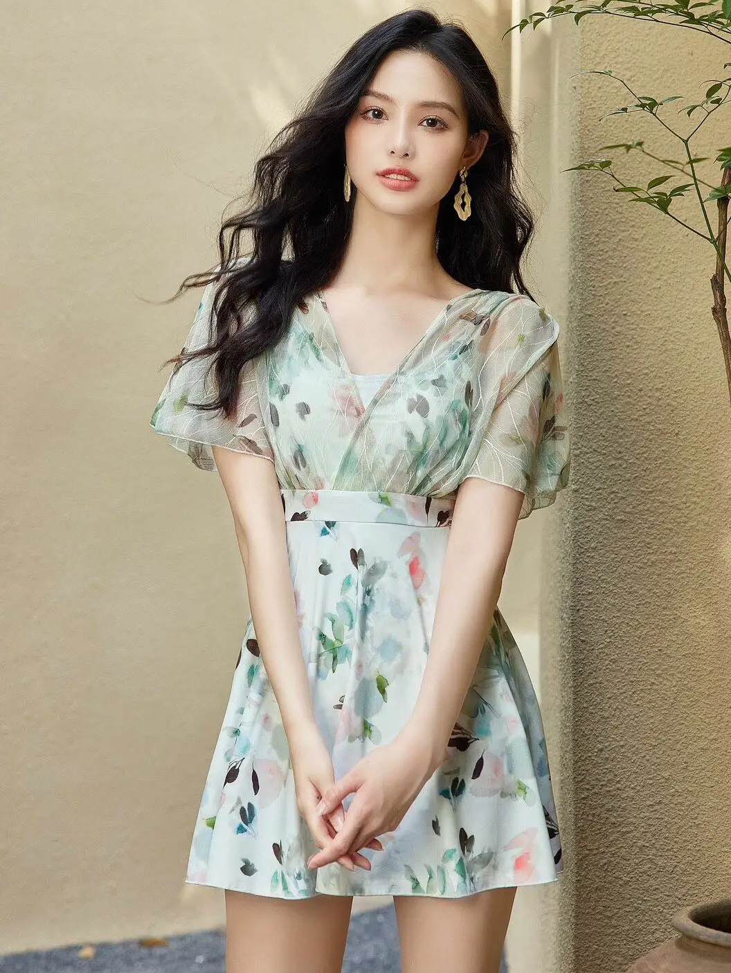 Купальник Trumpeter новинка 2024 аквапарк толстая сестра закрывающий живот цельный