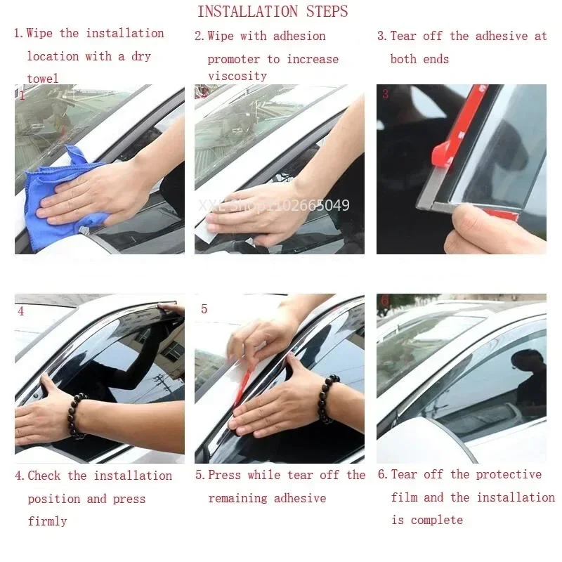 Дефлектор бокового окна автомобиля защита от атмосферных воздействий оконный