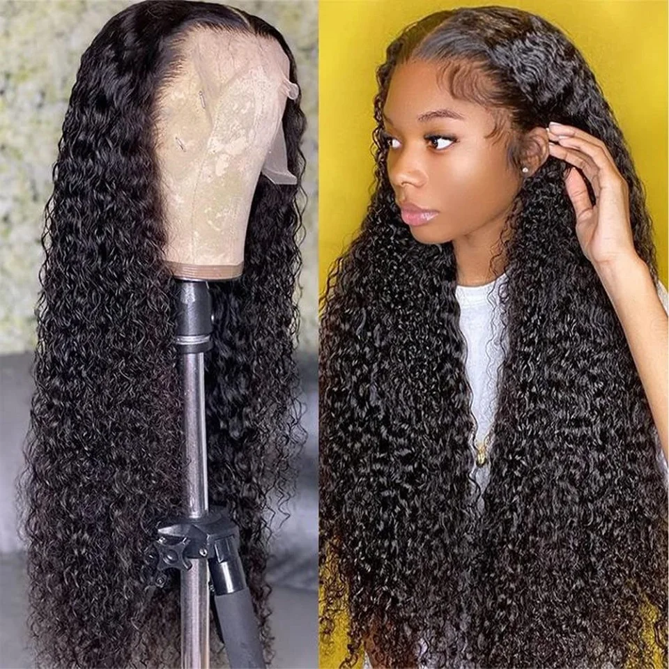 13x4 13x6 Transparent Lace Front Wig Water Wave 360 Lace Frontal Human Hair Wigs for Women Brazilian Curly 5x5 Lace Closure Wig