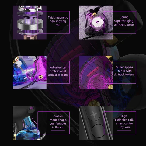 QKZ SK3 проводные металлические наушники