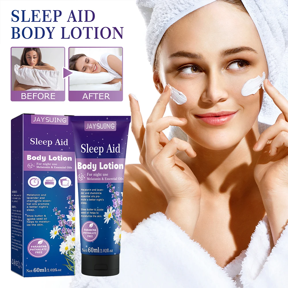 

60ml Body Lotion Nourishing Skin Improve Sleep Body Moisturizer Moisturizing Portable Hypoallergenic Aromatherapy for Bath Works