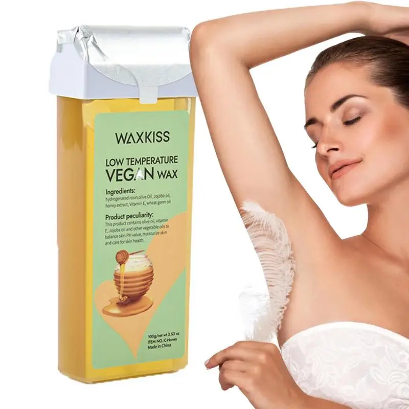 

Honey Soft Wax Roller Wax Roll Hand Wax Hair Removal Cream Mild Texture Low Melting Point Great Protection For Armpit Arm Legs