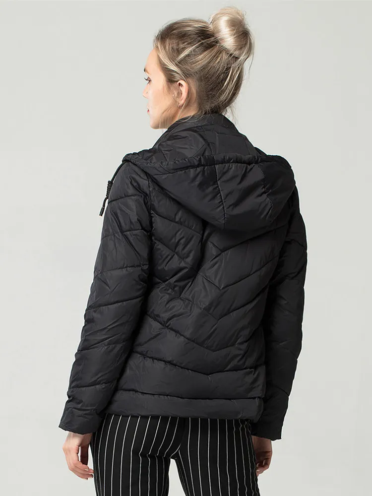 Short Soft Autumn Winter Thin Down Parka Women Causal Hooded Solid Coat Ladies Chic Jacket Female Outerwear
