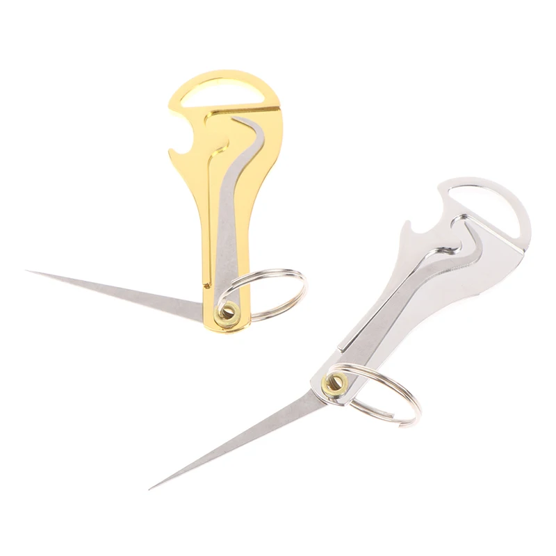 

304 Stainless Steel Toothpick Multifunctional Bottle Opener Dental Floss Picking Portable Self-defense Fruit Pick Open Bottle