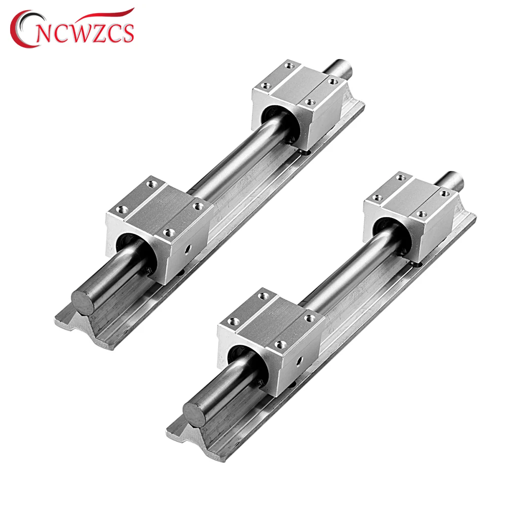 

2set linear rail SBR12 300 400 500 600 1000 1200mm 2pcs linear guide SBR12 + 4pcs SBR12UU blocks for CNC part