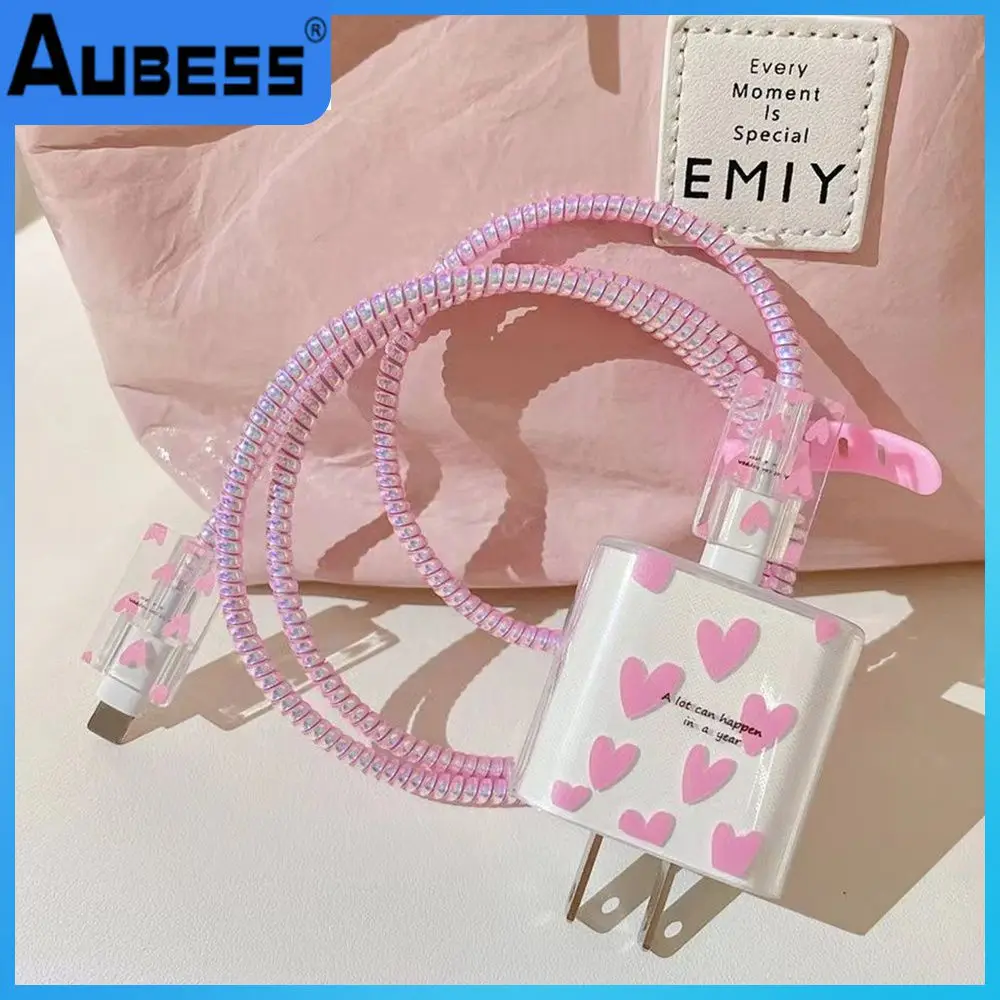 

1 Pcs Chargers Protector For Iphone Changeable Portable Charging Head Protective Cover Cute Convenient For Apple Tpu Lightweight