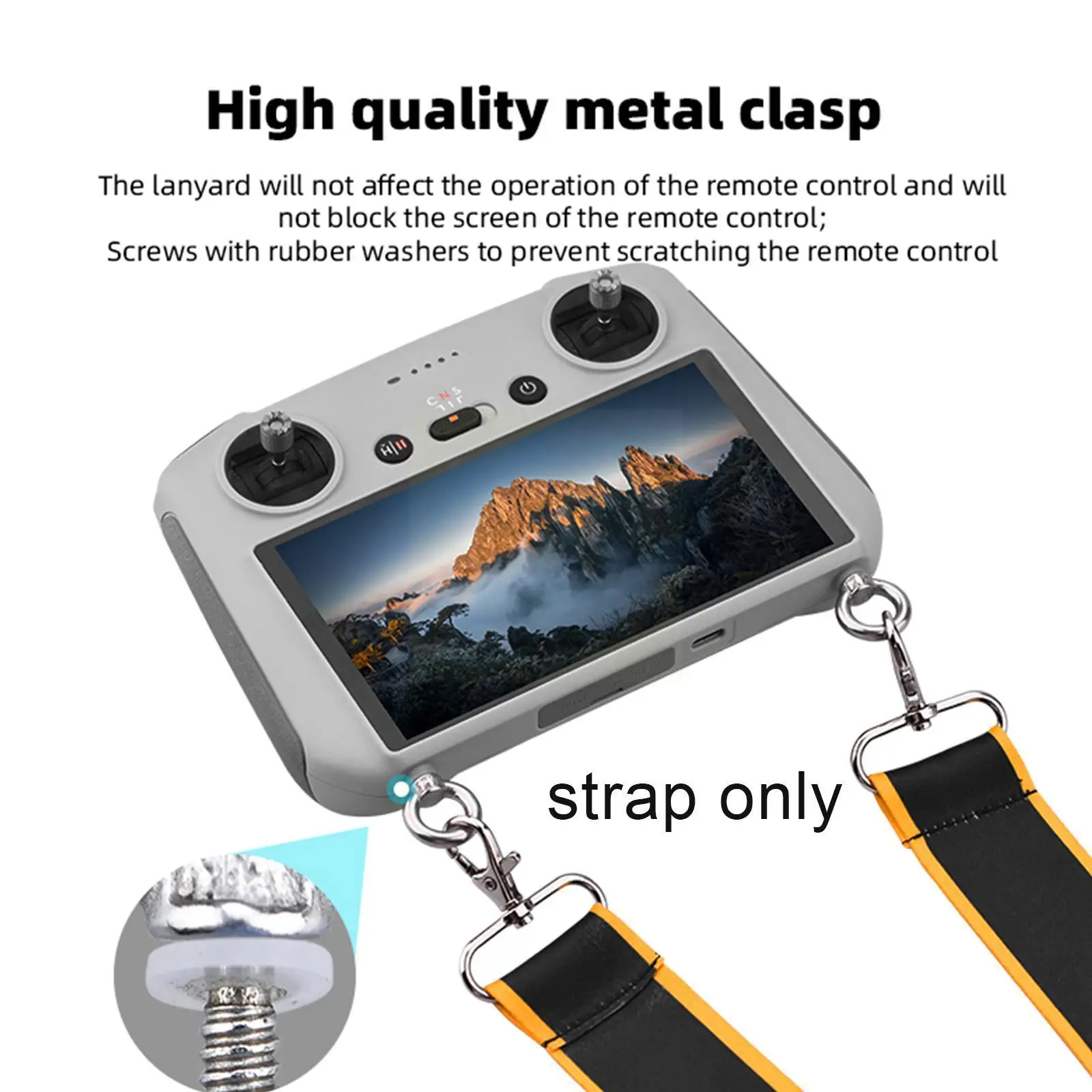 

For DJI Mini 3 Pro Screen Remote Control Lanyard Neck Hanging Strap Safety Widen Belt For DJI RC Smart Controller Accessori A4W2