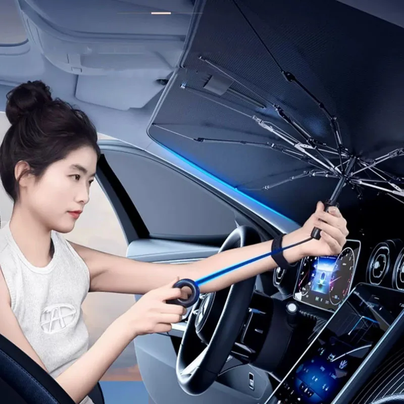 НОВЫЙ обновленный зонтик для лобового стекла автомобиля складной подходит Ford Focus