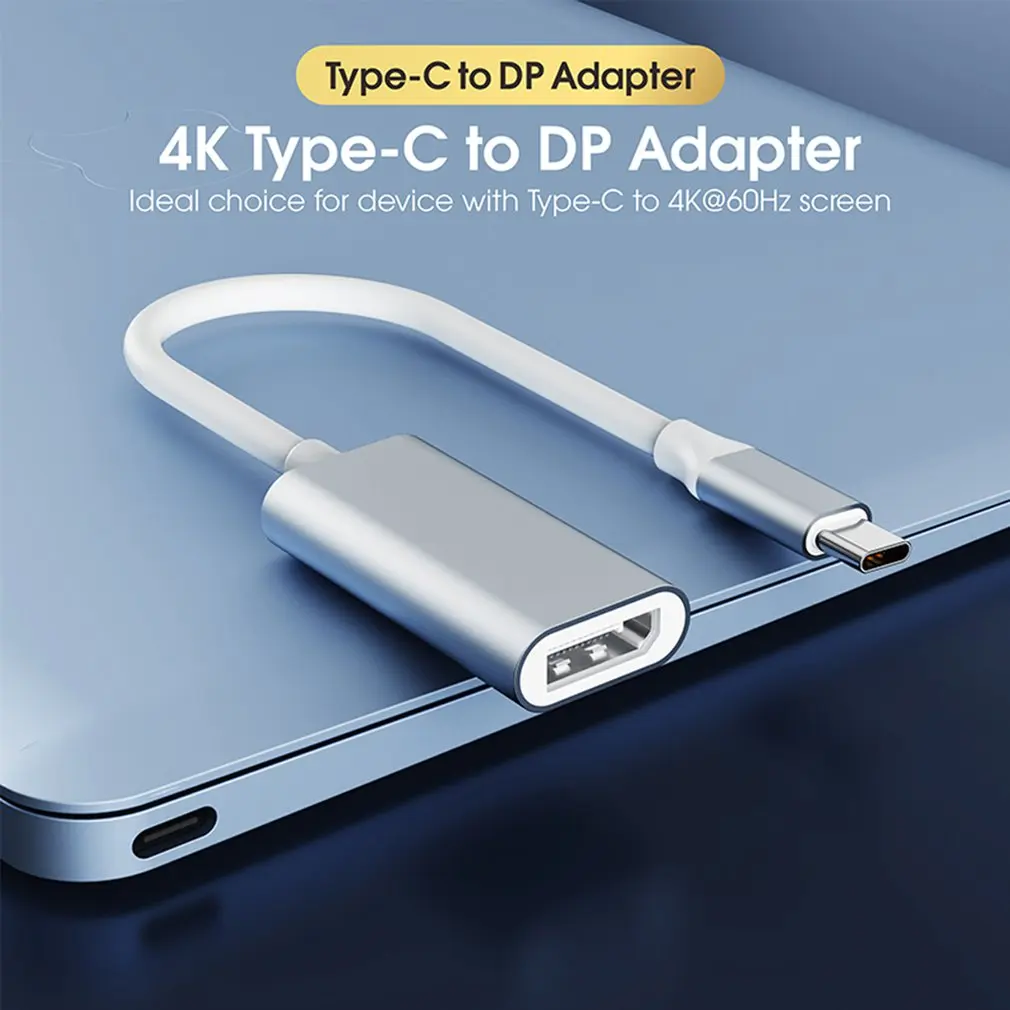 

Кабель-адаптер Usb C Type-C к DP/Mini DP 4K 60 Гц, совместимый с многопотоковой передачей
