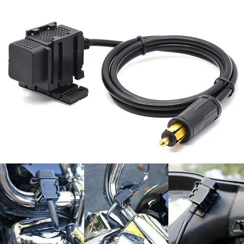 Адаптер питания для мотоцикла 12-24 В 2 1 а с двумя USB-портами |