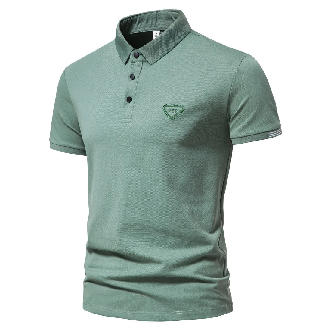 

2022 New Summer Men's Slim Polo Shirts High Quality Short Sleeve Shirt
