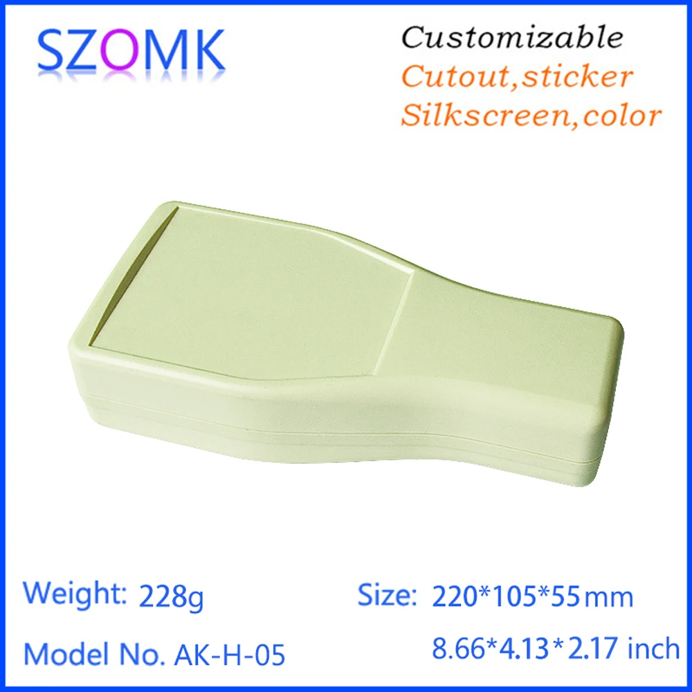 

4 piece a lot, plastic box 220*105*55mm8.67"*4.13"*2.17"inch plastic enclosure for electronics plastic handheld enclosure