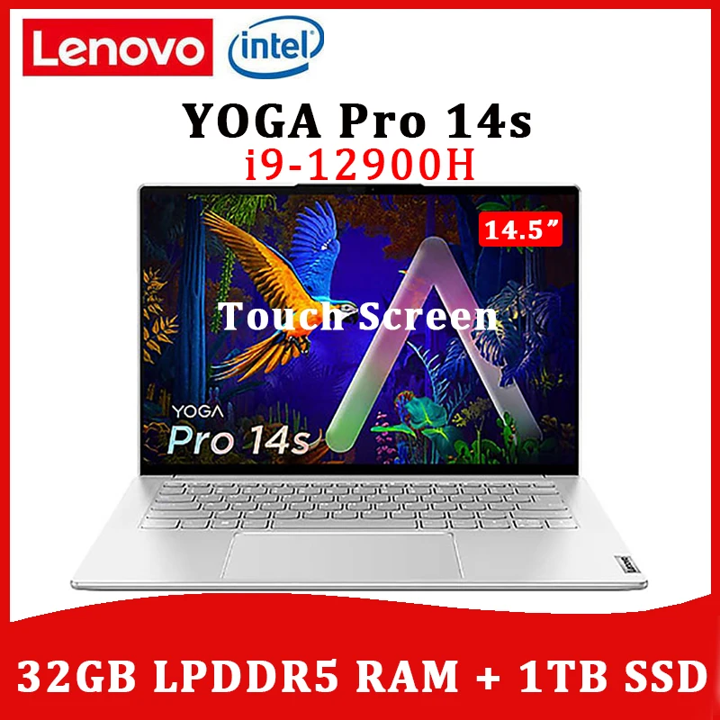Lenovo Yoga Pro14s 2022 Laptop 12th Intel Core i9-12900H 32GB RAM 1TB SSD 14.5-inch Computer 3K 120Hz Touchscreen Slim  Notebook