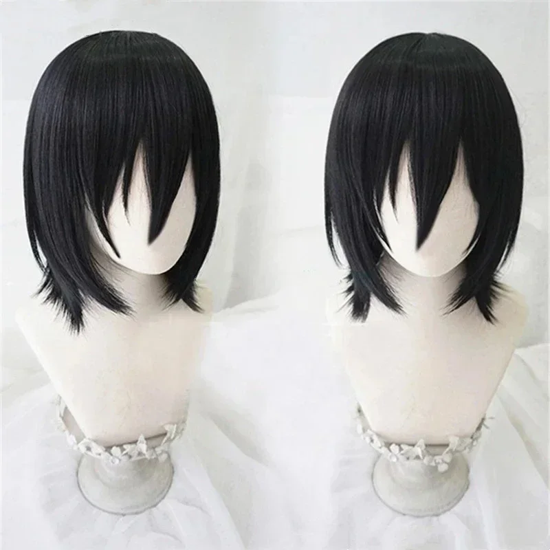 Парик Для Косплея Bungo Stray Dogs Fedor Dostoevsky Синтетические Короткие Черные Волосы