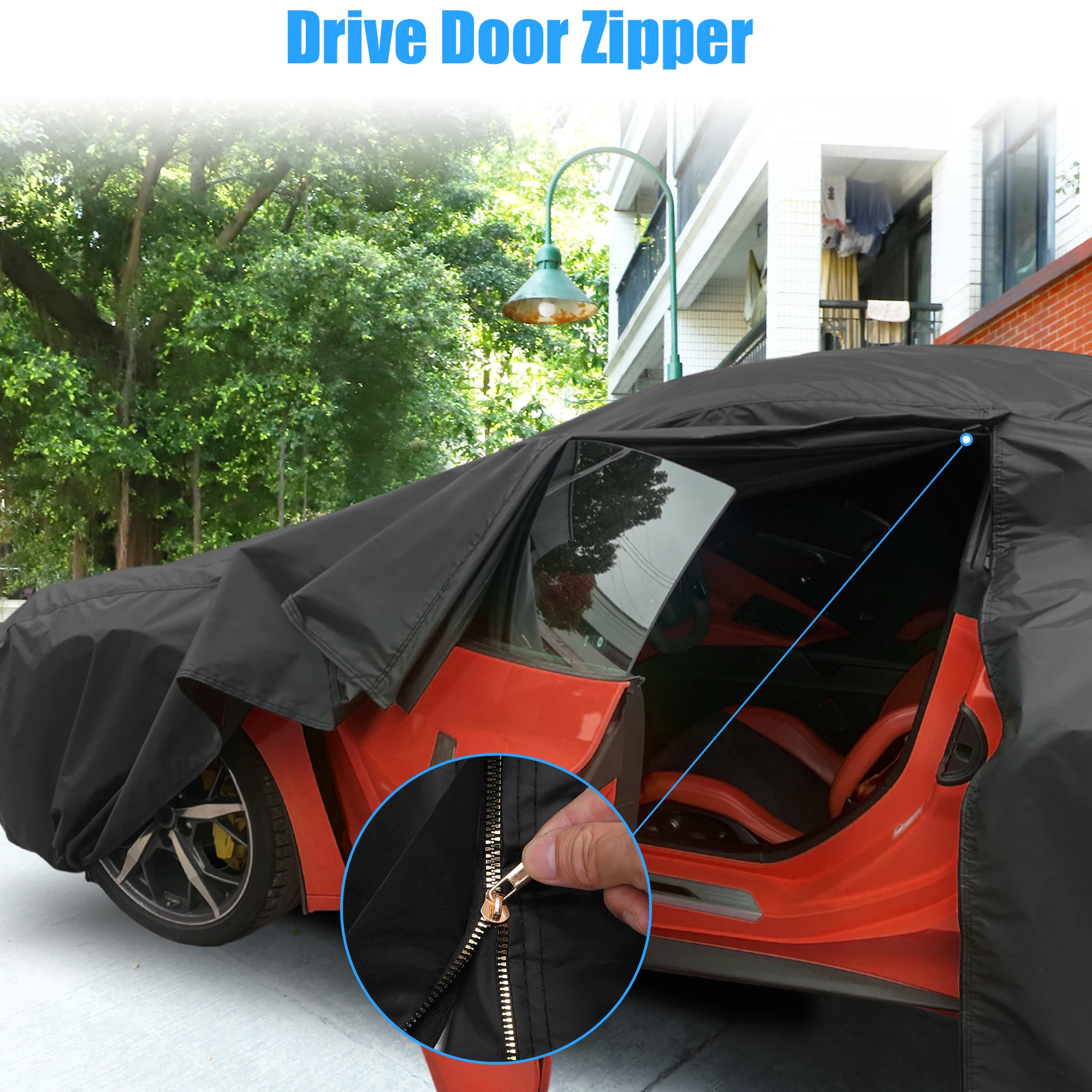 Чехол для автомобиля X Autohaux полноразмерный чехол защита от дождя солнца с молнией