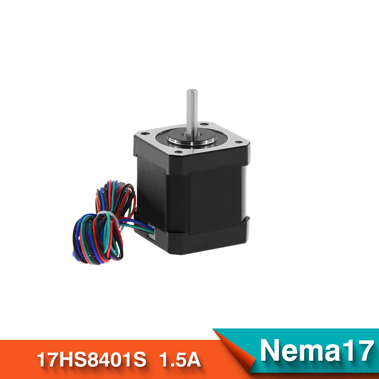 Шаговый электродвигатель Nema 17 17HS8401 48 мм 42bygh 2A 4-проводной кабель 1 м для 3D принтера