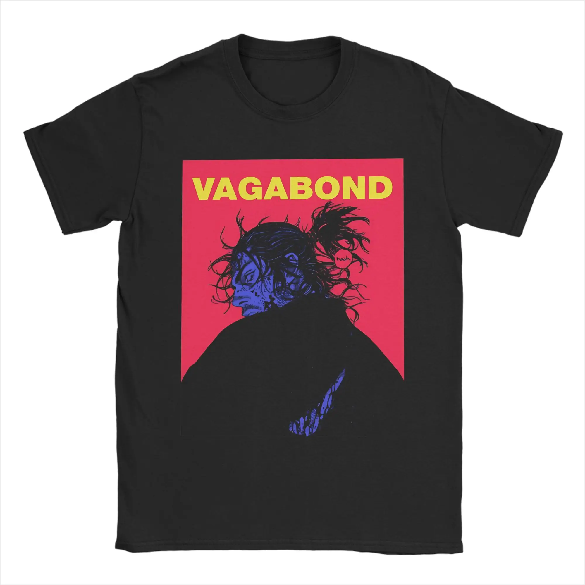 Фото Эстетичная классическая футболка Vagabond Ronin из 100% хлопка, футболки для мужчин №4