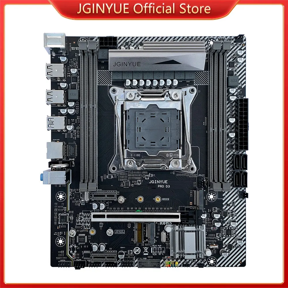 Материнская плата JGINYUE LGA 2011-3 Xeon E5 V3 ЦПУ процессор и память DDR3 ОЗУ 8-фазный источник