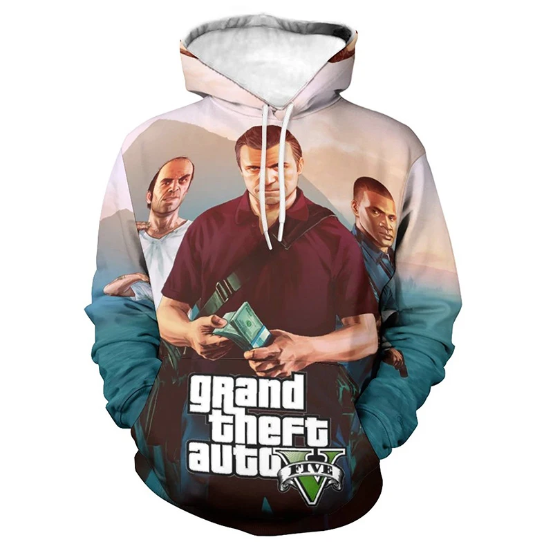 

Толстовка с капюшоном и 3D-принтом, унисекс