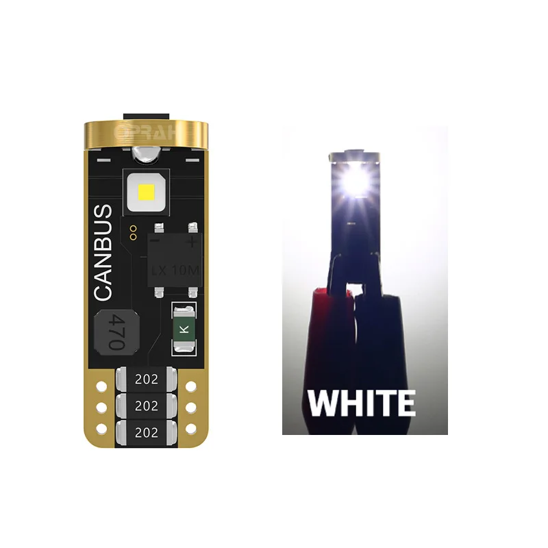 

2 шт., лампы для чтения T10 W5W, 12 В, 24 В, 3838 к