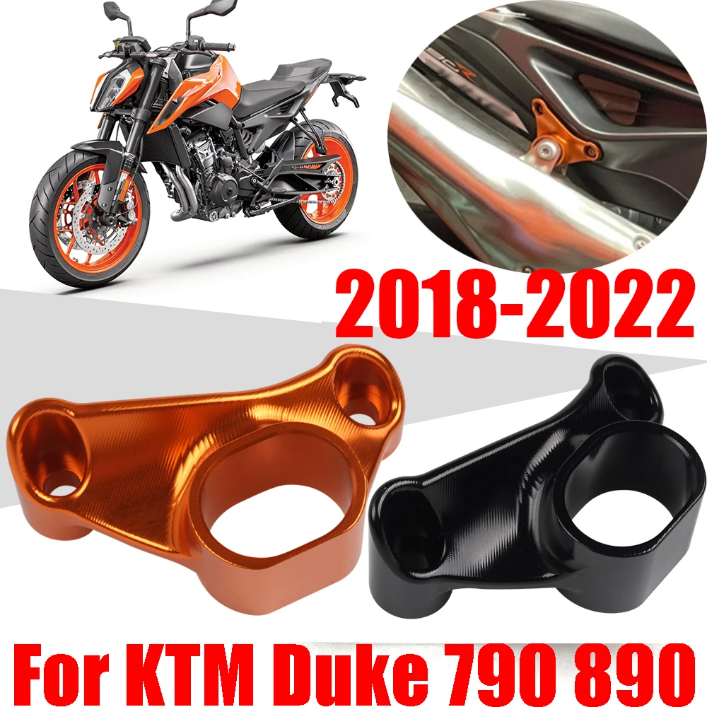 

Для KTM Duke 790 DUKE DUKE790 2018 - 2021 аксессуары для мотоциклов вешалка для выхлопной трубы Кронштейн с фиксированным кольцом держатель кронштейна
