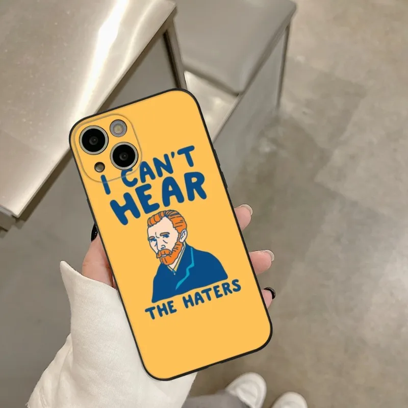 Van Gogh's Artistic Oil Painting Style Phone Case FOR IPhone 14 13 11 12 Pro 8 7 Plus X 13 Pro MAX XR XS MINI Black Covers